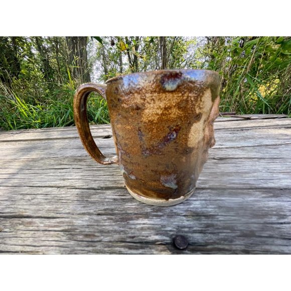 Vintage Creepy Man Face Art Pottery Coffee/tea mug cup - Picture 11 of 14